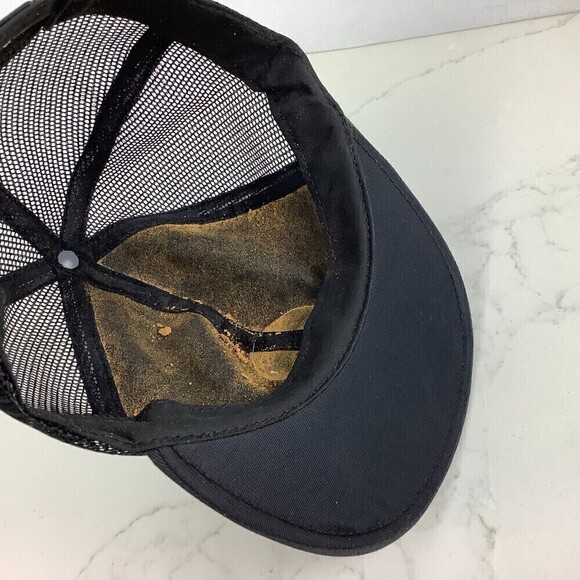 Vintage Demac Trucker Hat Adjustable Snapback Black NO TAG - Picture 5 of 6